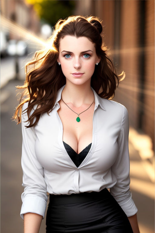 Attractive young green eyed girl in black bra and petite breasts Stock  Photo