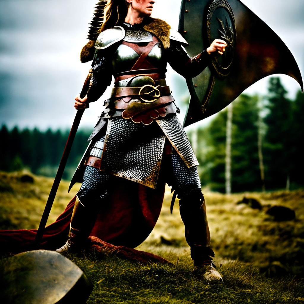 Premium AI Image  Shieldmaidens of the North A Trio of Graceful Viking  Warriors Unite