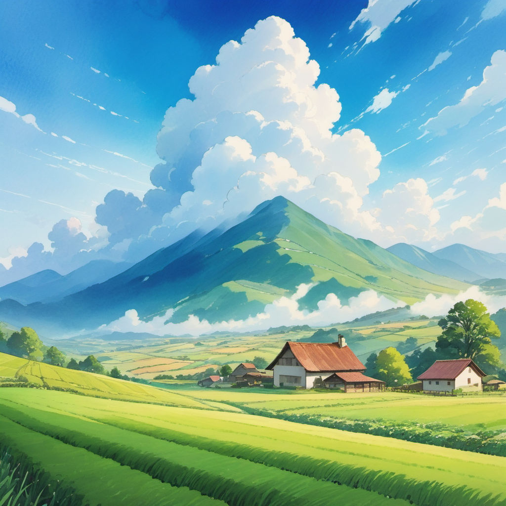 Countryside painted with stone walls and stone fences, anime countryside  landscape, distant village background, Anime background art, Anime  landscape concept art - SeaArt AI