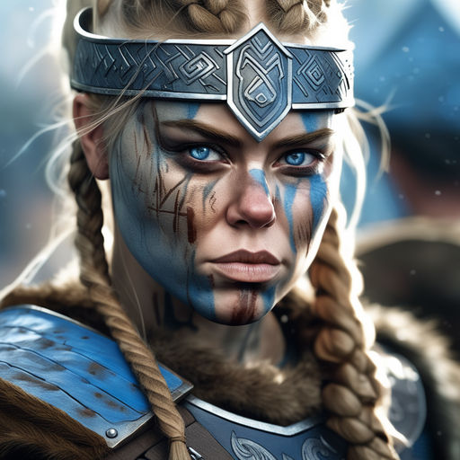 viking war face paint