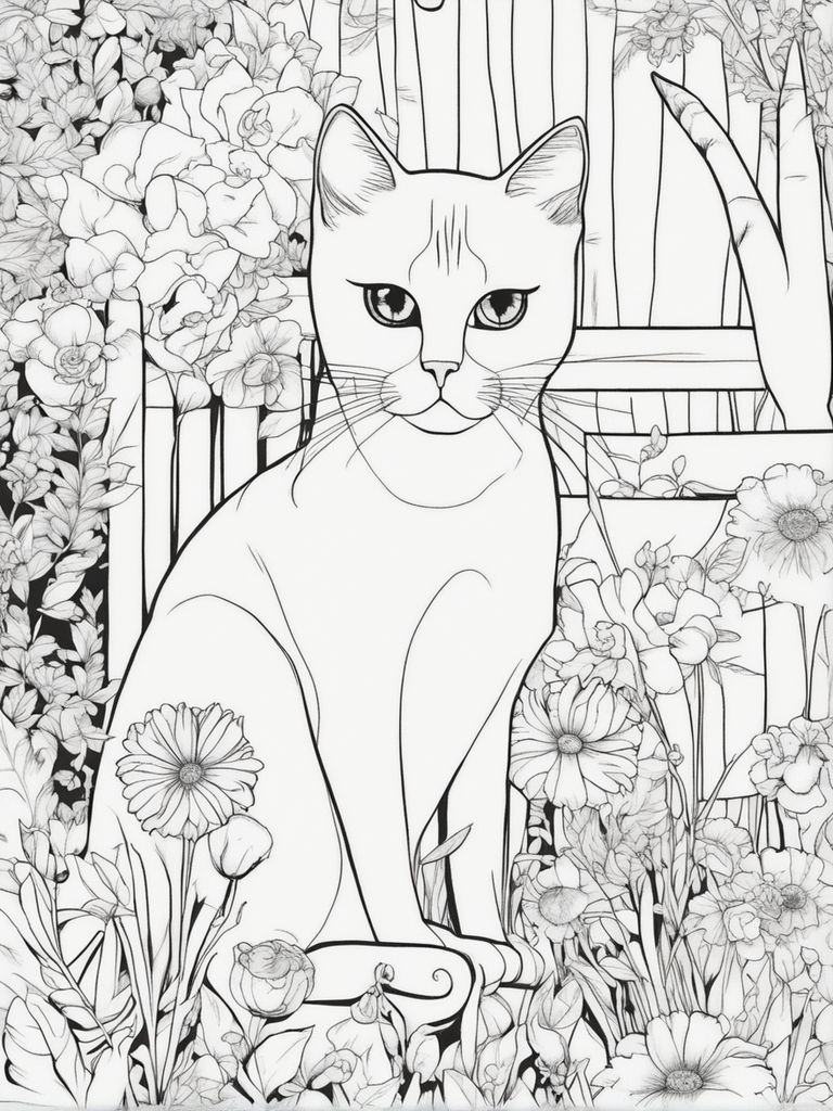 Três gatos, estilo Disney - Pixar - Gatos - Coloring Pages for Adults