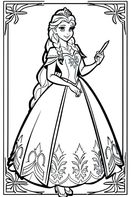 Princess and Fairy Coloring Pages Coloring Book - Etsy