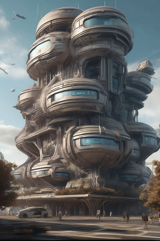 sci fi architecture drawings