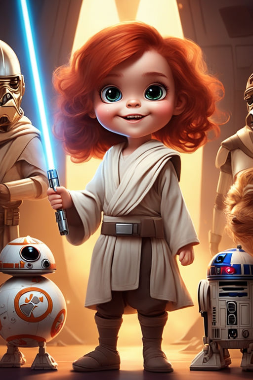 baby princess leia cartoon