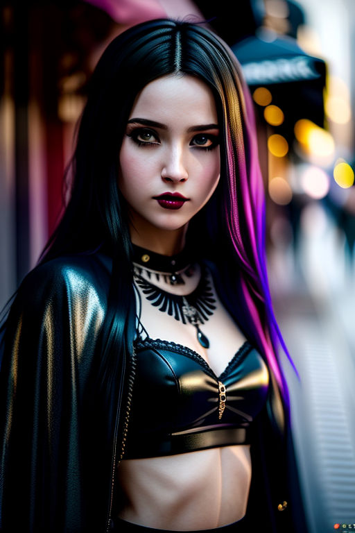 Pretty goth teen. Dark - Playground