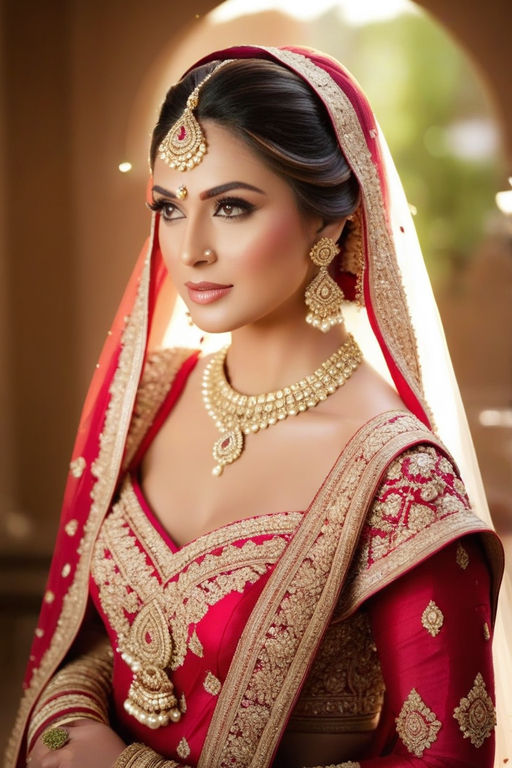 12 Stunning Blood Red Bridal Lehenga Images We Love