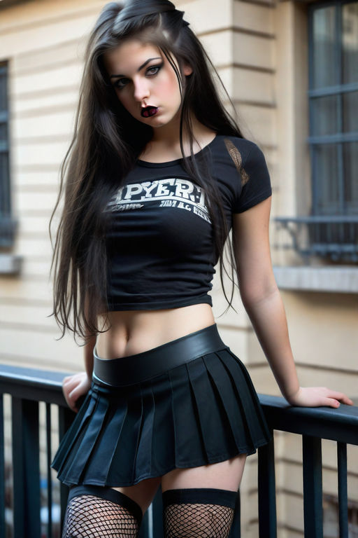 Pretty goth teen. Dark - Playground