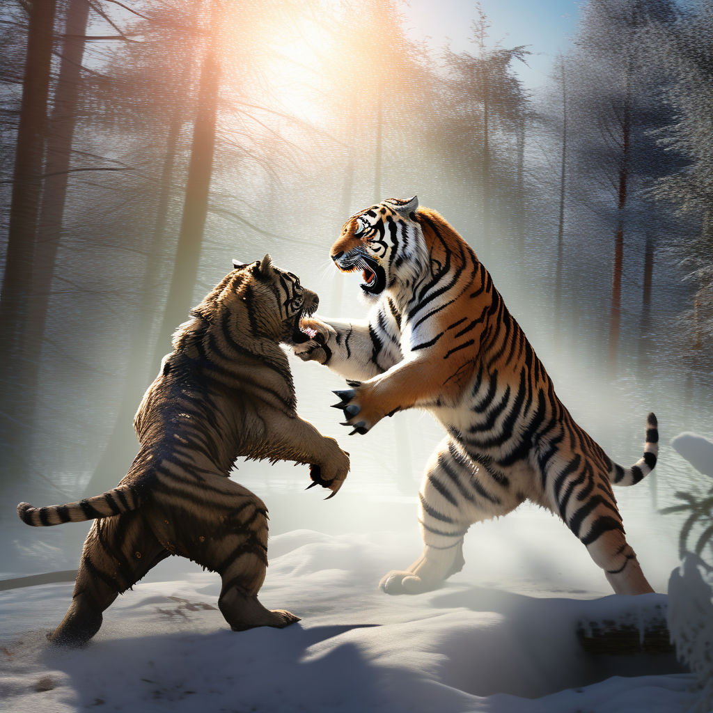 prompthunt: clear portrait of a baby tiger, cottagecore!!, background hyper  detailed, character concept, full body, dynamic pose, glowing lights!!  intricate, elegant, highly detailed, digital painting, artstation, concept  art, smooth, sharp focus ...