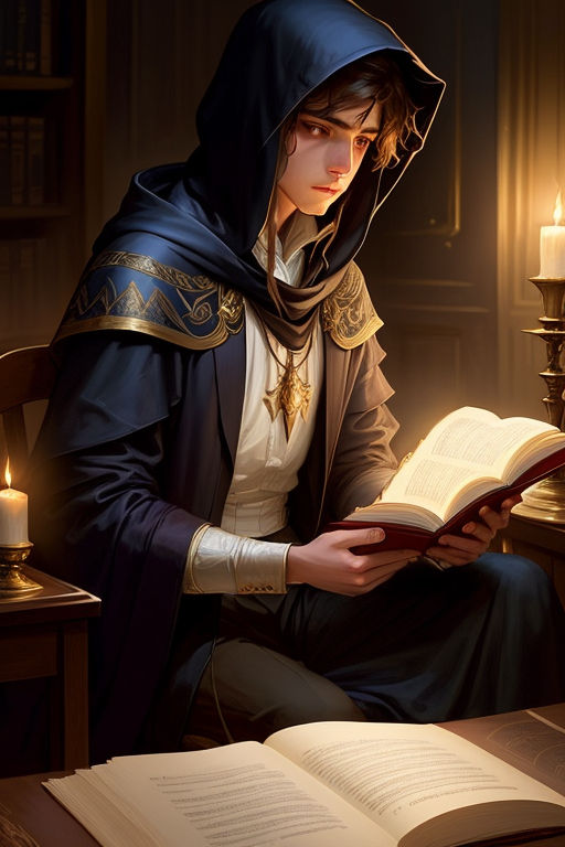 fantasy young wizard art