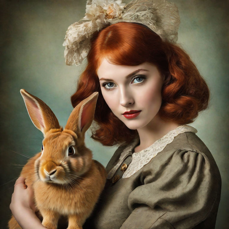 vintage rabbit costume