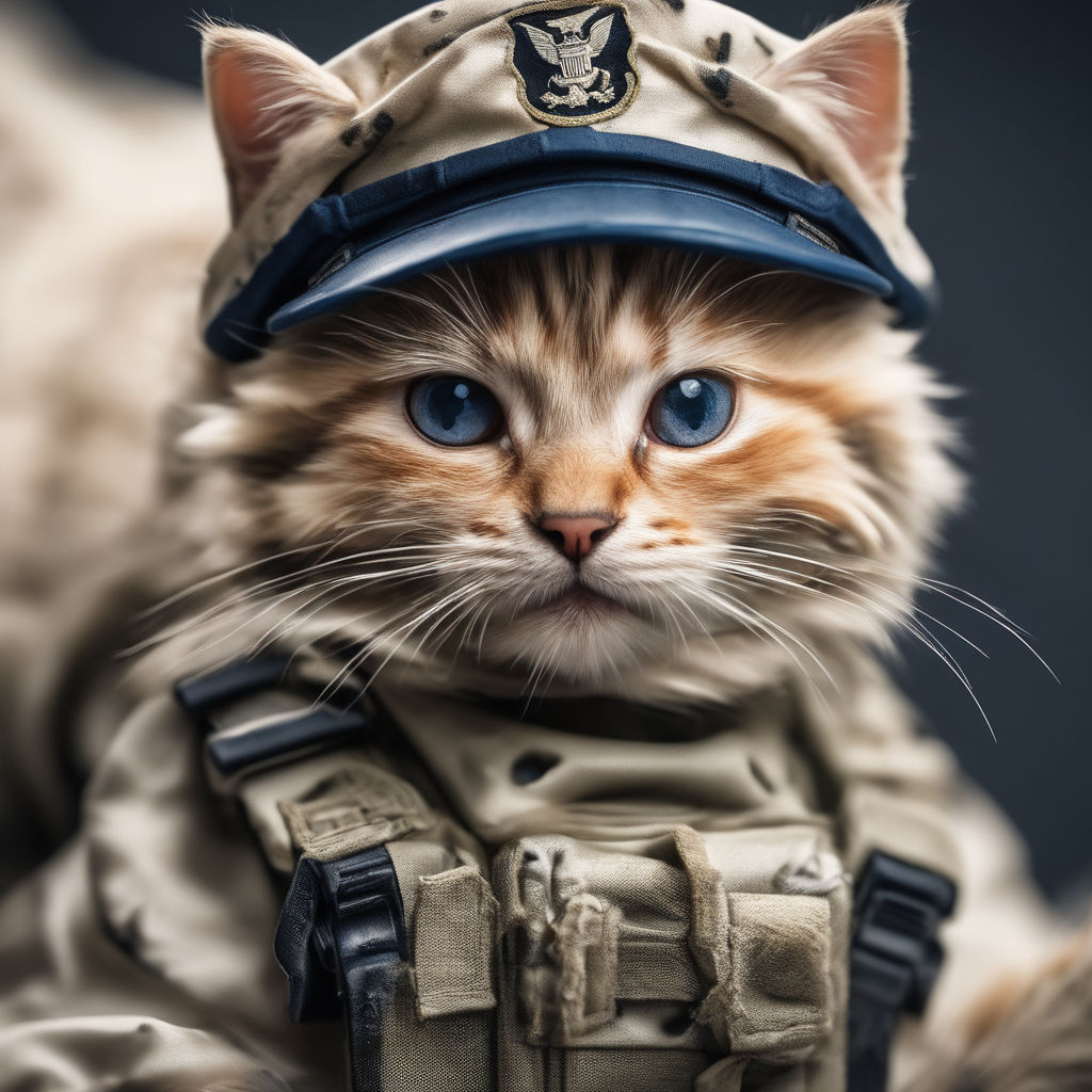 Police cat in uniform | Sticker