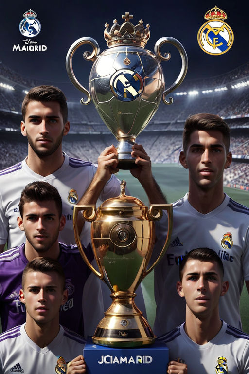 UEFA Champions League - Iconic Trophy Poster - Real Madrid CF