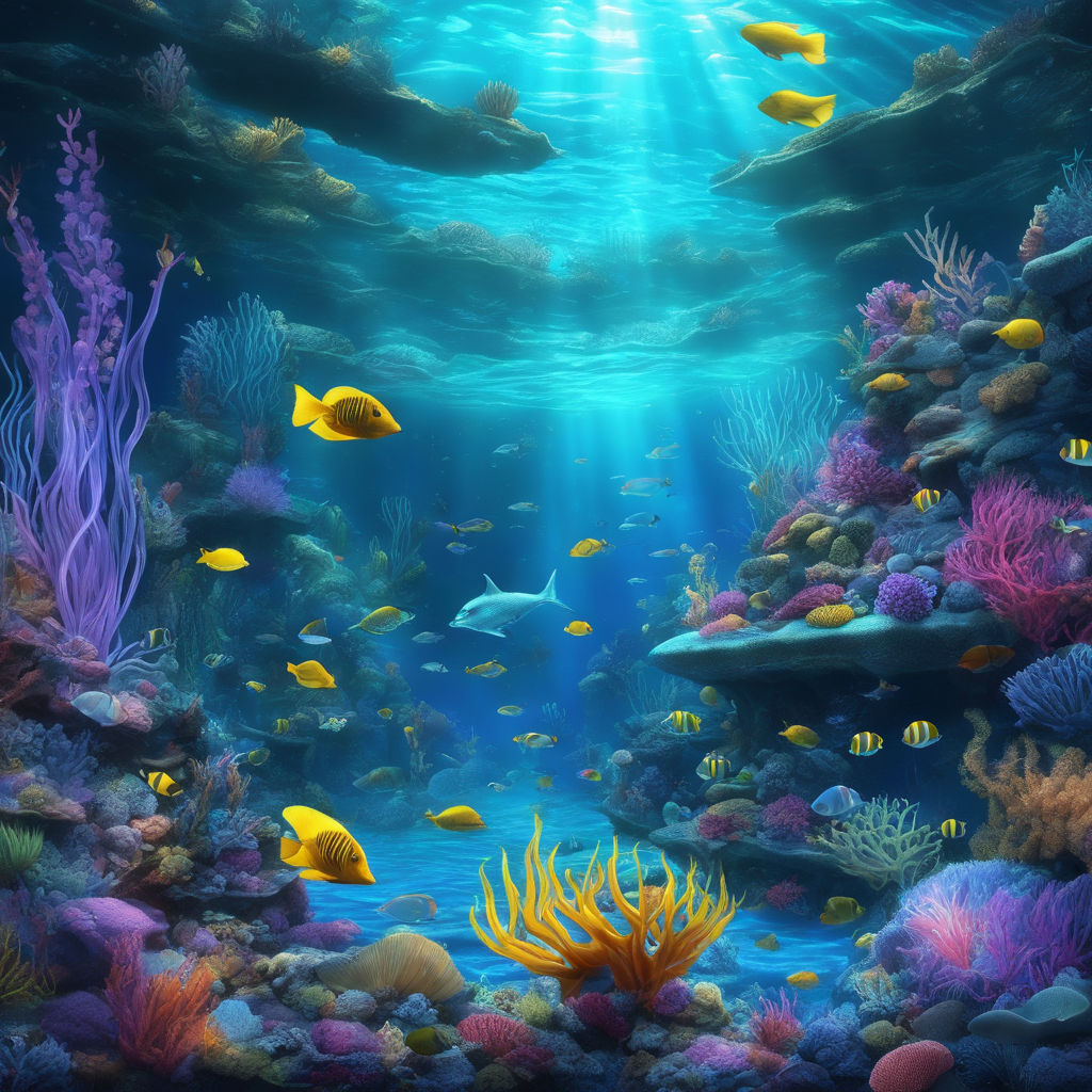 Sublime Underwater Paradise: Dive into a Mesmerizing 8K Anime