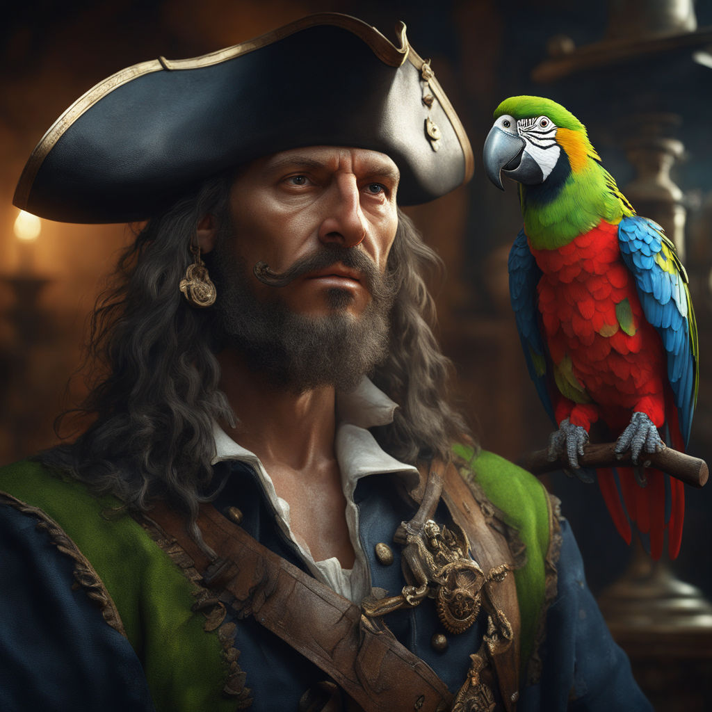 pirate parrot shoulder