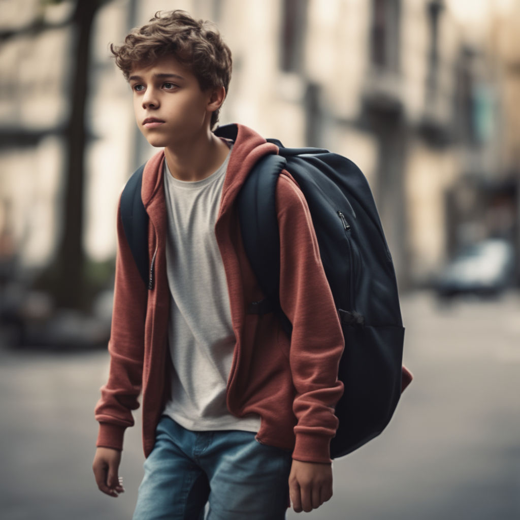 A 15 years old Young Poor Boy - Playground