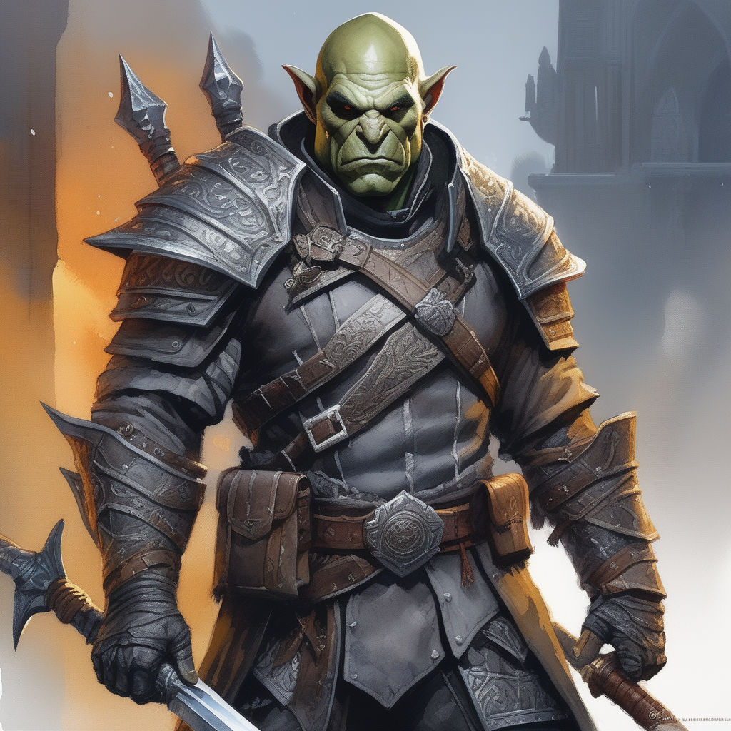 half orc barbarian maul