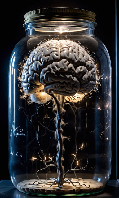 albert einsteins brain in jar