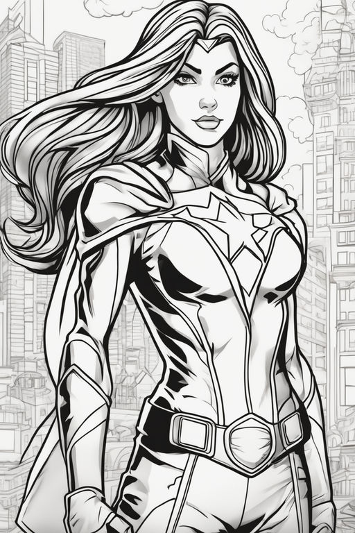 captain marvel coloring pages