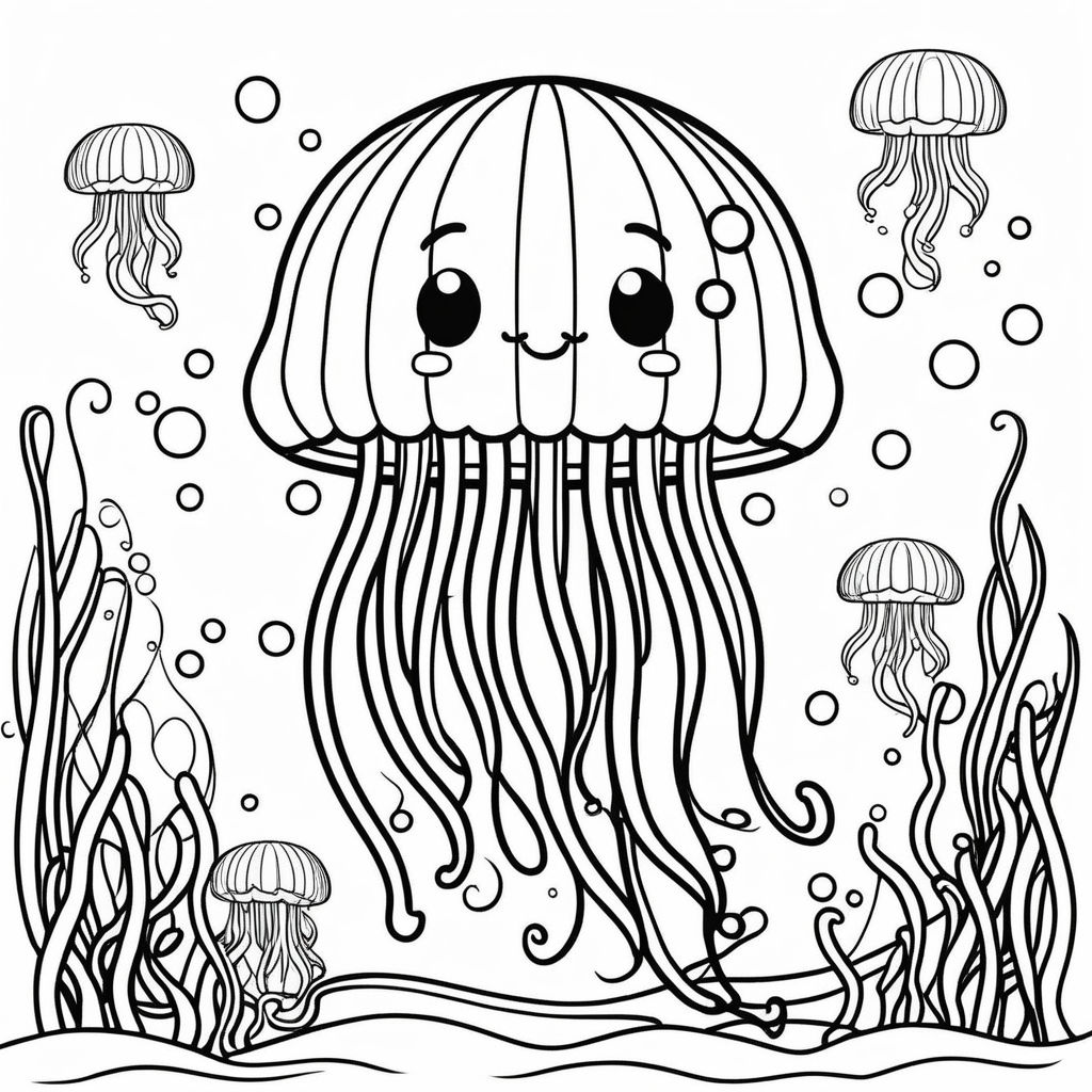 Jellyfish Wavy Lines printable Preschool Resources, Homeschool Printables  to Help Your Child Improve In-hand Manipulation - Etsy Hong Kong