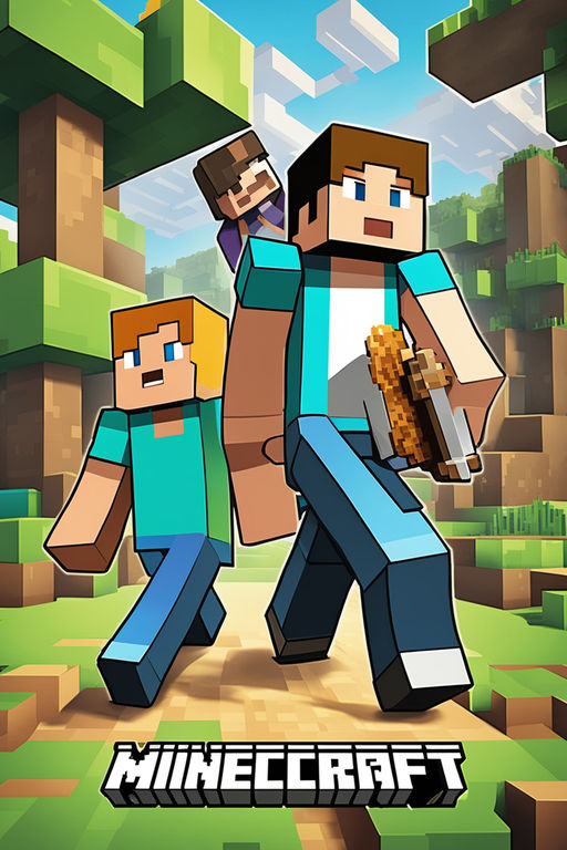 Minecraft Realista Com Alex e Steve 