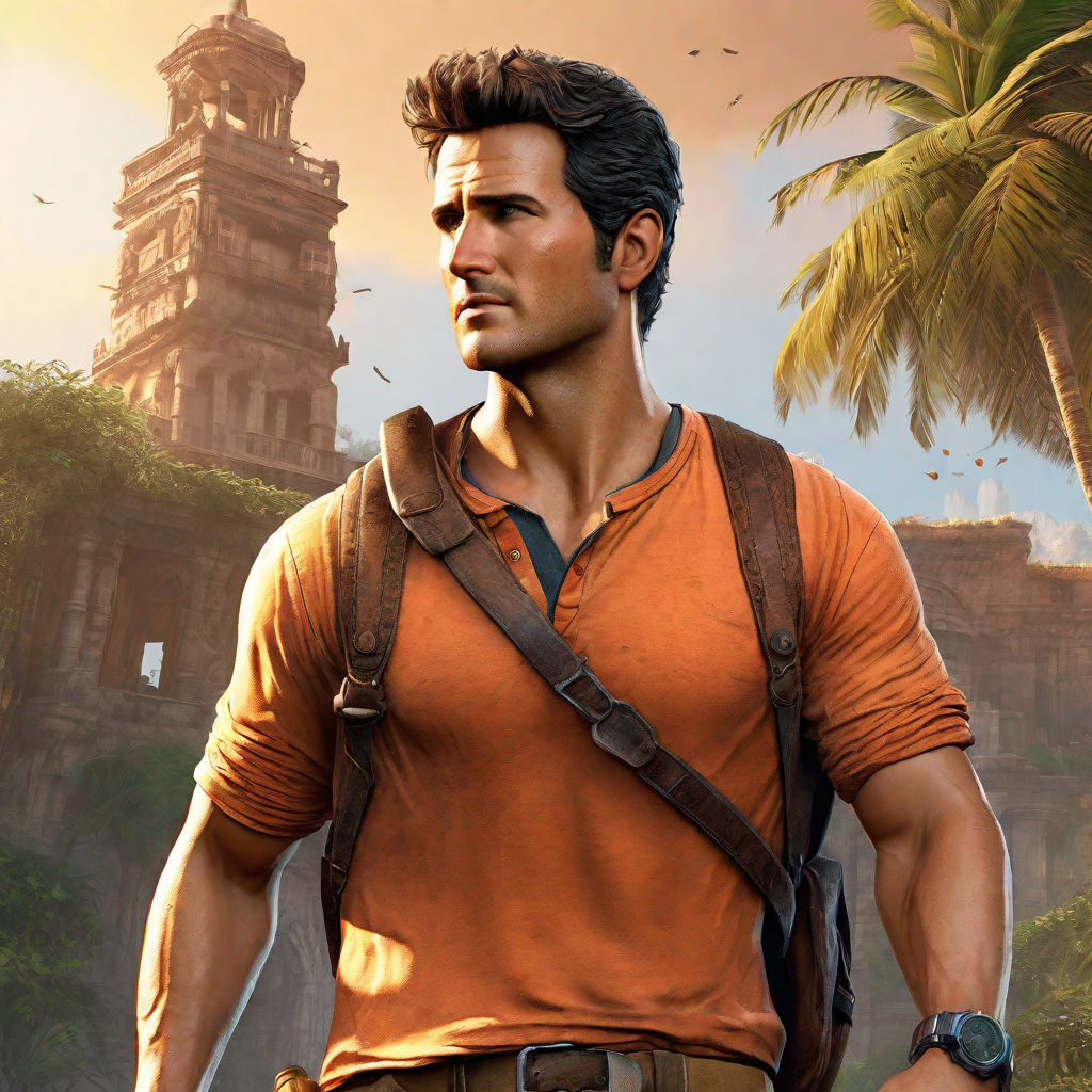 Nathan Drake Uncharted Painting by Davis Eleanor - Pixels