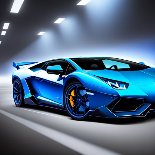 cool blue lamborghinis