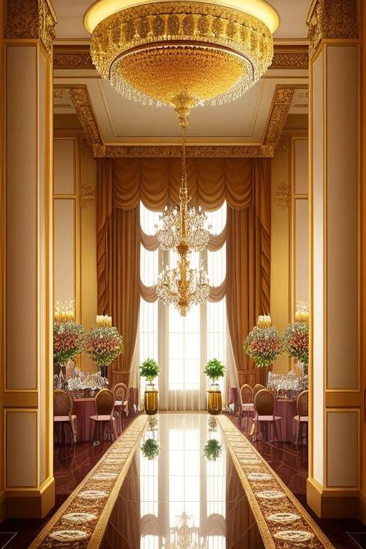 anime ballroom background