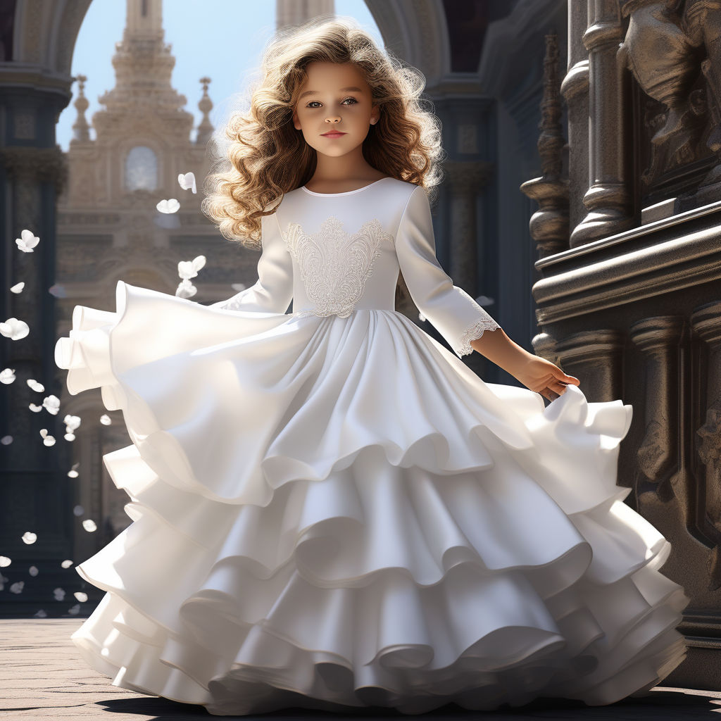 Portrait Of A Beautiful And Gentle Girl In Elegant Gown Posing Outdoor.  Stock Photo, Picture and Royalty Free Image. Image 88394009.