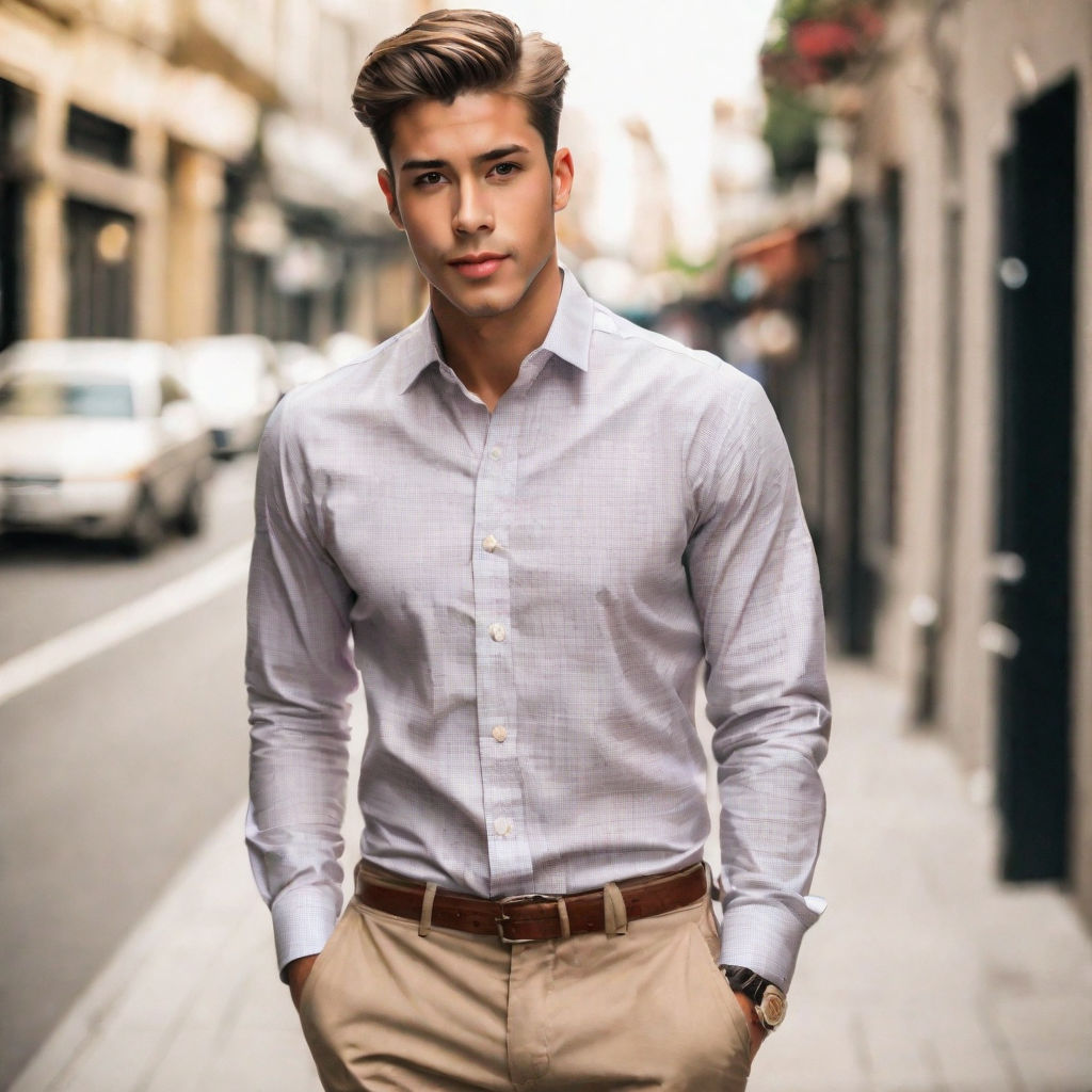 Man in white shirt and brown pants png download - 3728*3980 - Free  Transparent Man png Download. - CleanPNG / KissPNG