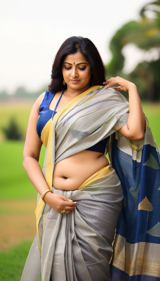 Bhabhi, AI Hot , Saree Bra Panty navel 3D, South Indian Actress