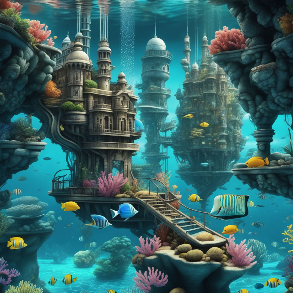 Underwater World | Underwater painting, Underwater art, Under the sea  drawings