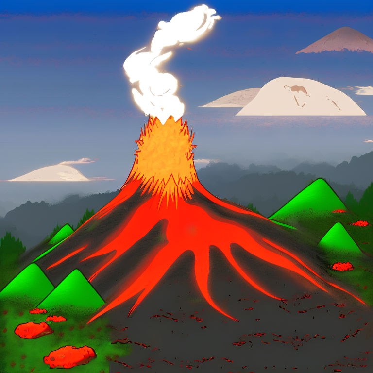 Free Vectors | volcanic eruption-c1