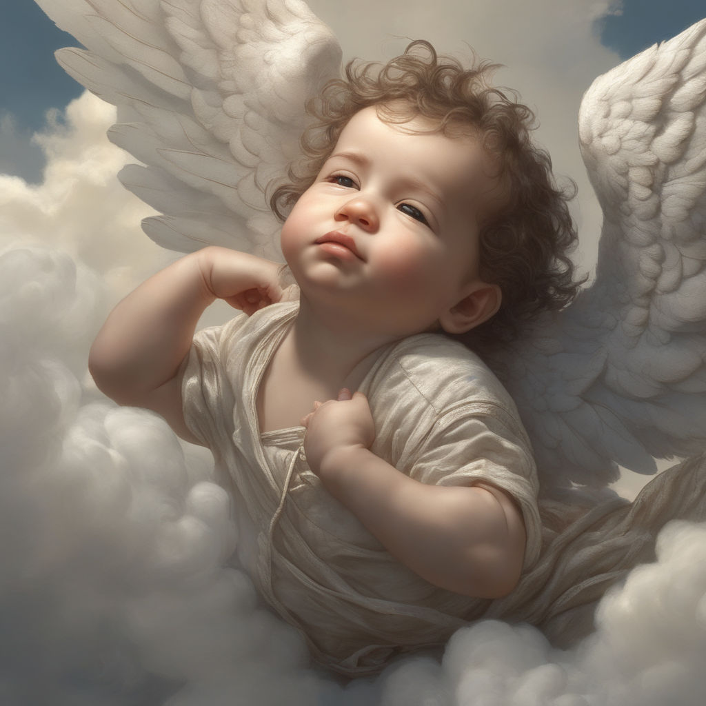 cute baby angels paintings