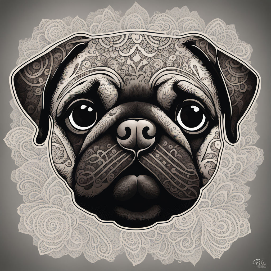 16 Pug Tattoo Ideas | Pug tattoo, Pawprint tattoo, Dog tattoos