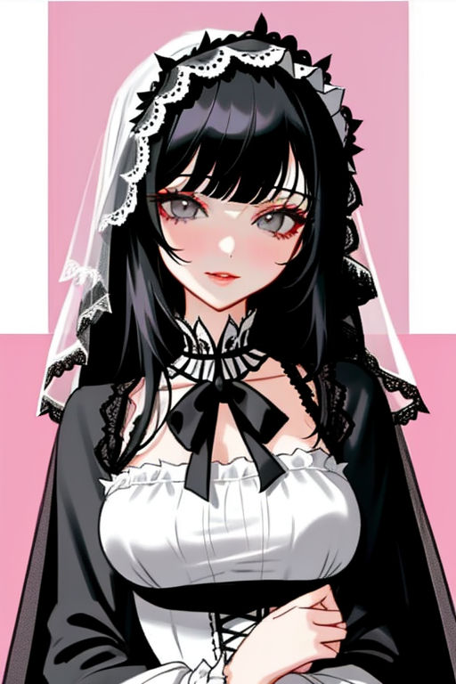 Beautiful anime girl, pale skin, long black hair with a red highlight,  opaque black dress, ruby red eyes, bare feet, spooky dark forest  background, pretty eyelashes