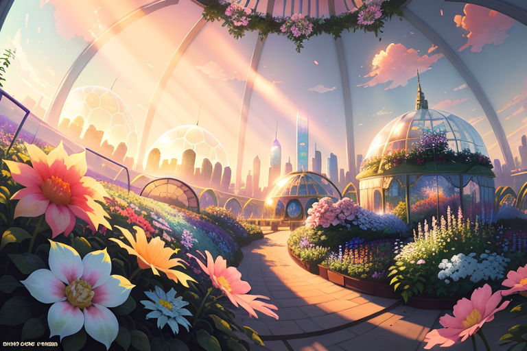 A Beautiful Garden Background Garden Anime Illustration Background Image  And Wallpaper for Free Download