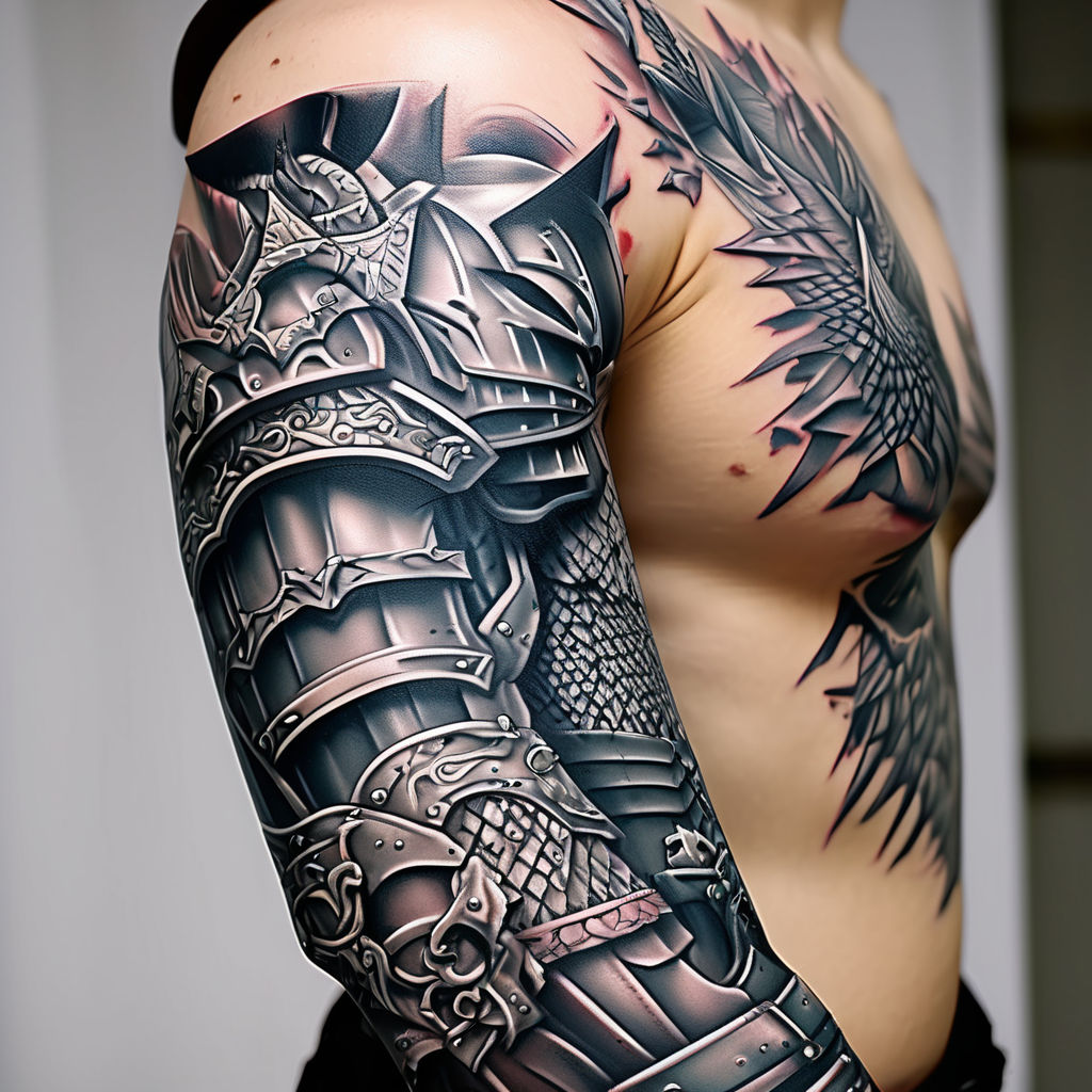Japanese Samurai Armour Tattoo Close Up | SOURGRAPES TATTOO … | Flickr