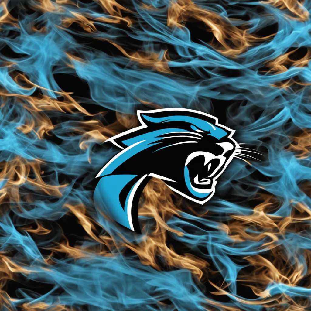 Carolina Panthers: Logo Pattern Wallpaper