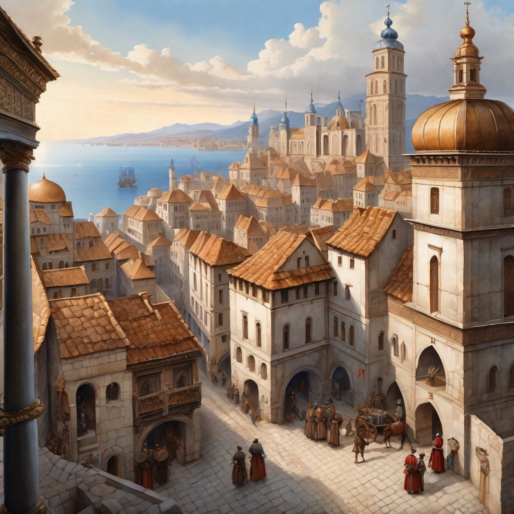 medieval city concept art