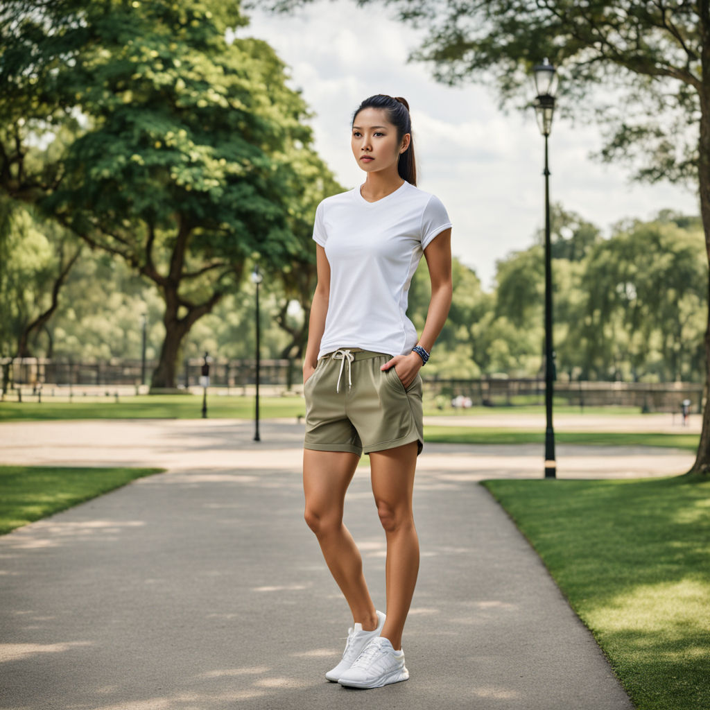 deliberately chosen to maximize leg exposure. These running shorts are  designed to sit well above the mid-thigh - Playground