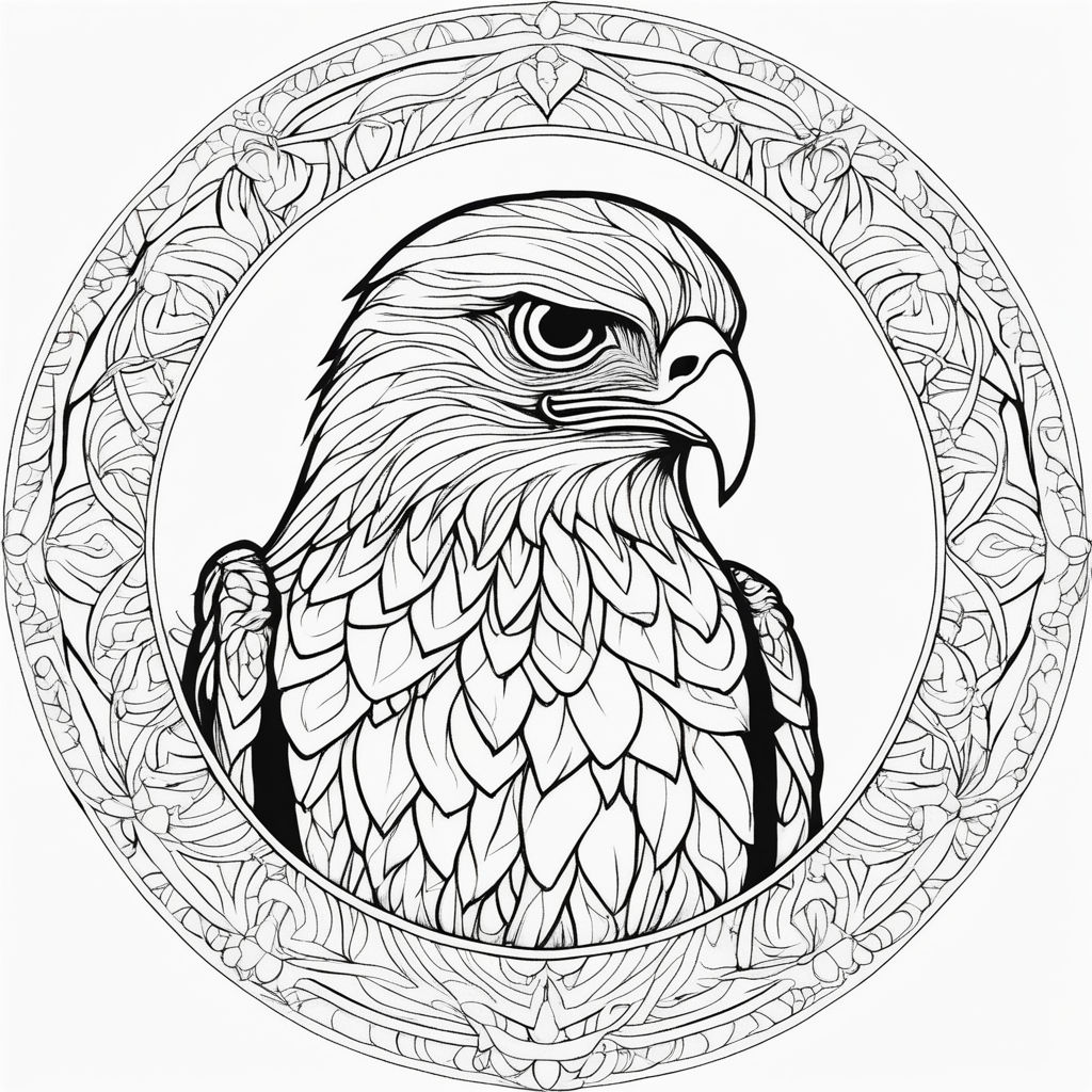 eagle head coloring pages