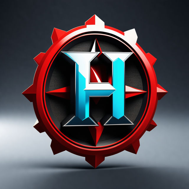 create gamer logo with the letter H on Craiyon