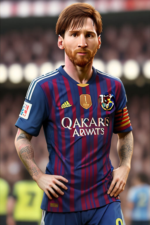 Lionel Messi FC Barcelona Watercolor Strokes Pixel Art 10 T-Shirt