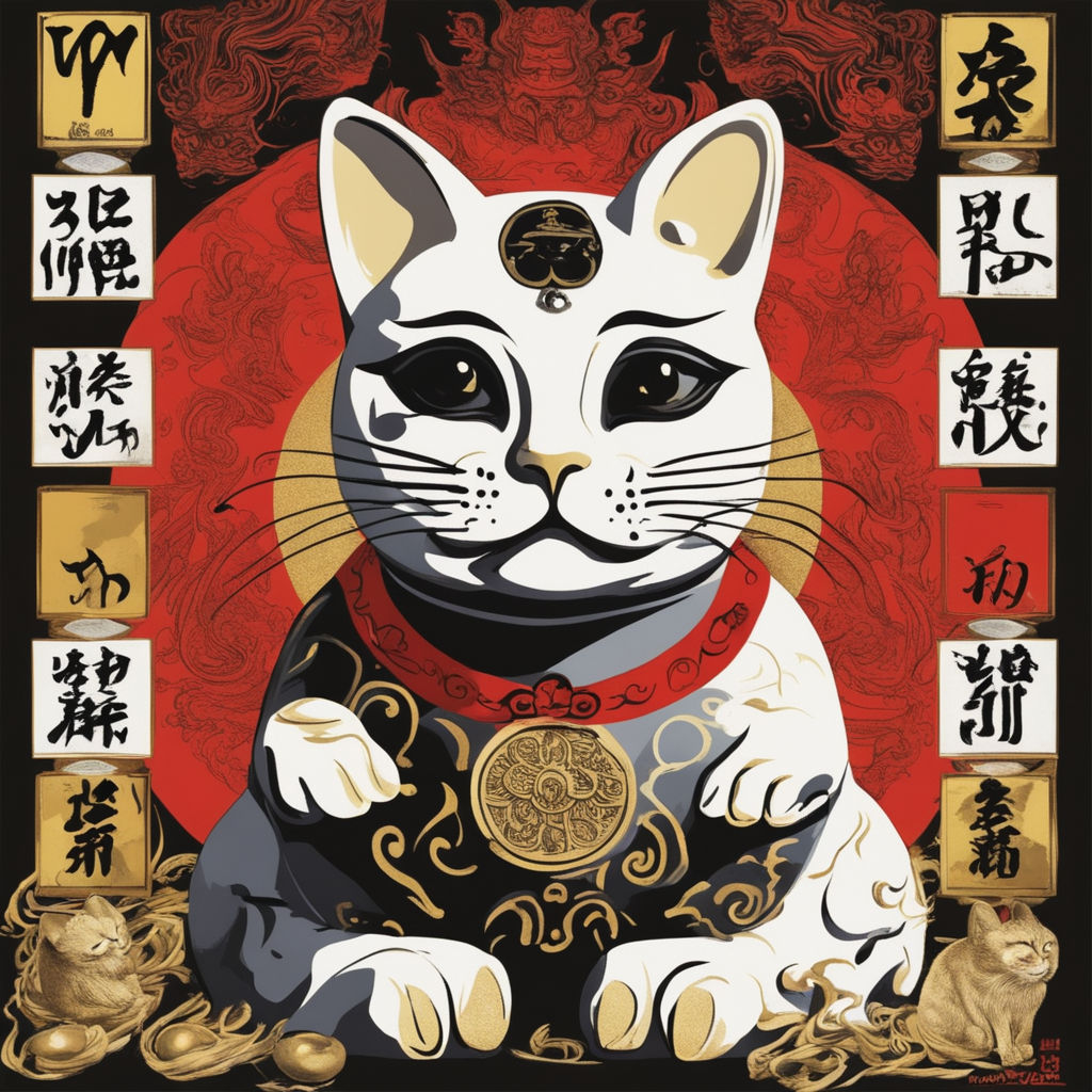 Art Poster Lucky Cat