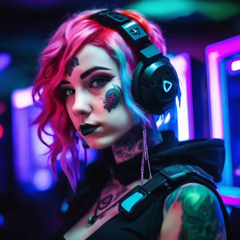 Girl with Headphone tattoo by Dave Paulo | Post 19336