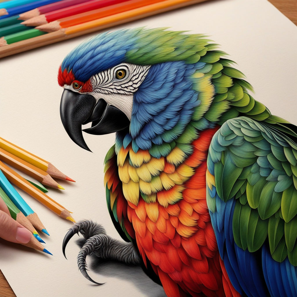 How To Draw Parrot Easily | Parrot Drawing | Parrot drawing, Easy drawings,  Drawing for kids