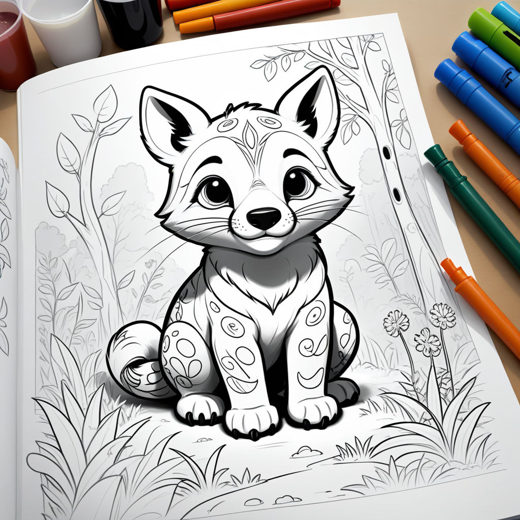 Chibi Animals : Coloring books for Adults and kids , A Cute and Fun Animal  Coloring Book: A Cute Coloring Book with Fun, Simple, and Adorable Animal  Drawings ,Childrens coloring books by