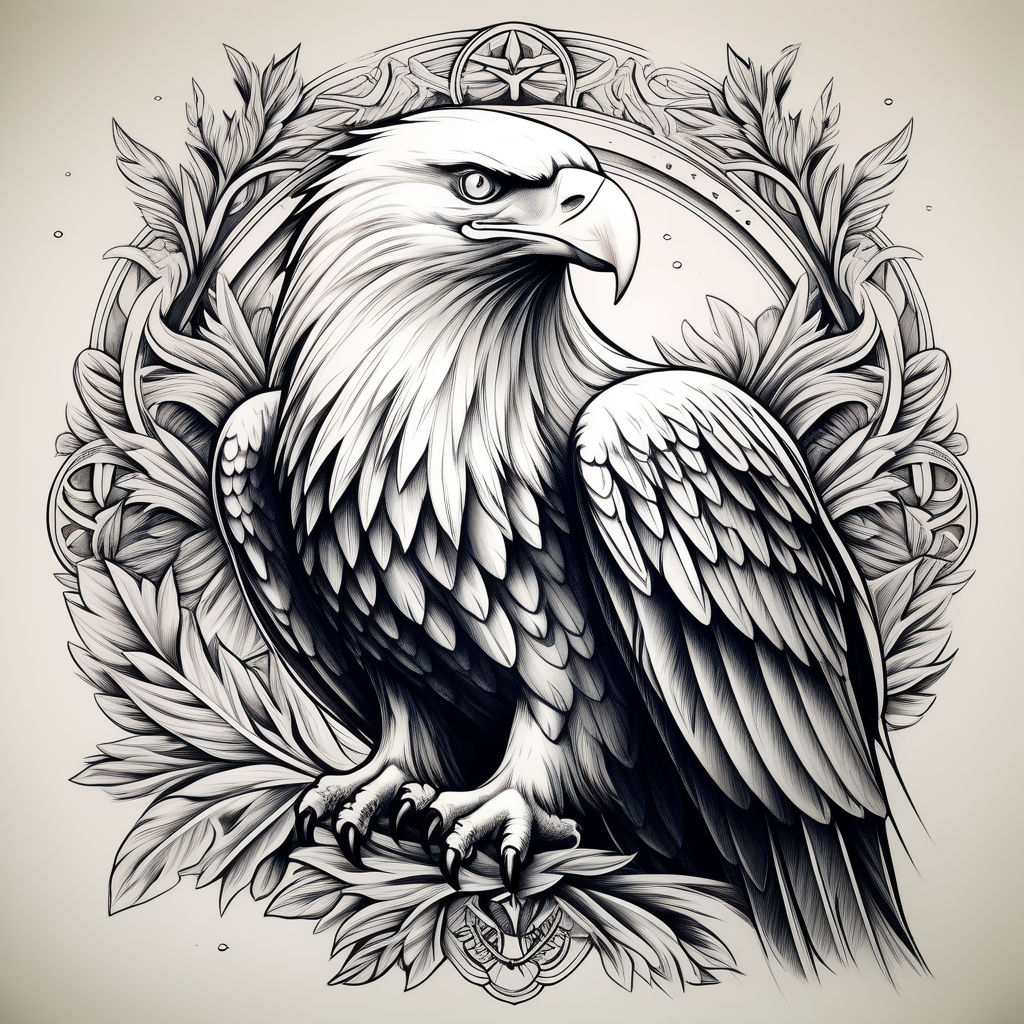 Pin on Bald Eagle Tattoo With Fire