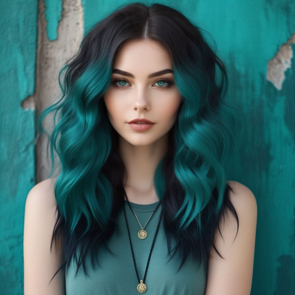 dark teal hair dye