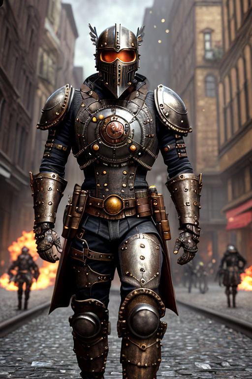 steampunk knight armor